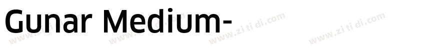 Gunar Medium字体转换